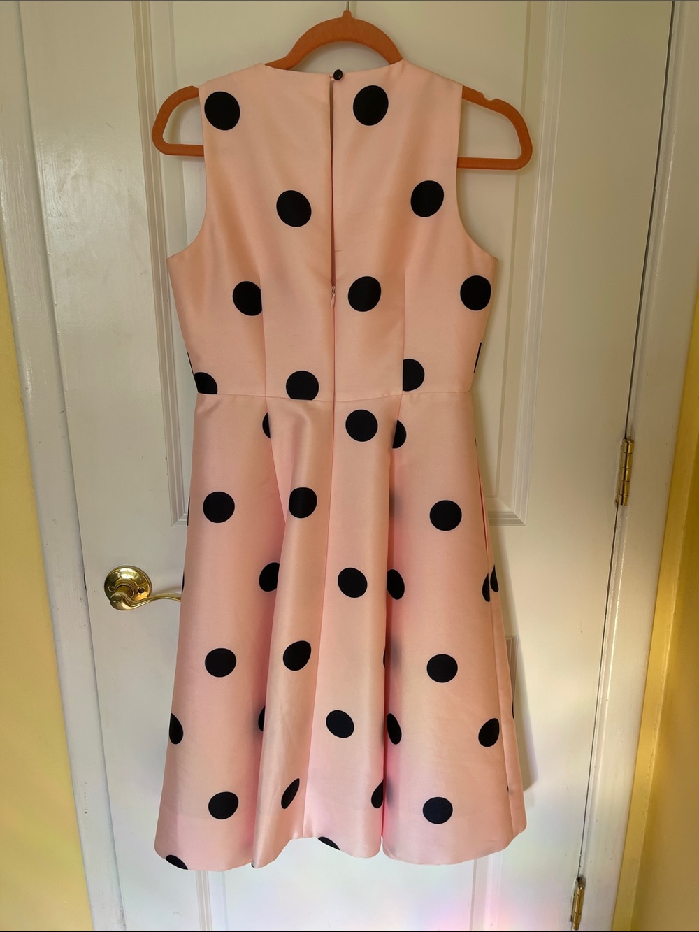 kate spade Pink Fit snd Flair Dress with Black Polka Dots - Picture 4 of 5